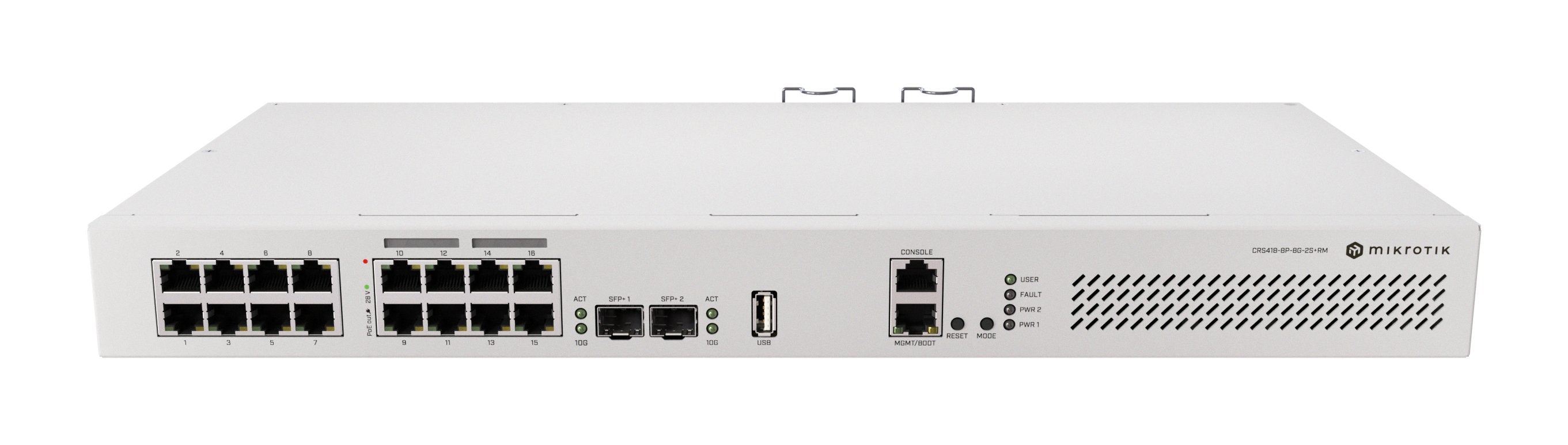 EAN 4752224008817 - Mikrotik CRS418-8P-8G-2S+RM Cloud Router/Sw L2/L3 Gigabit Ethernet (10/100/1000) Energía sobre Ethernet ( imagen 2