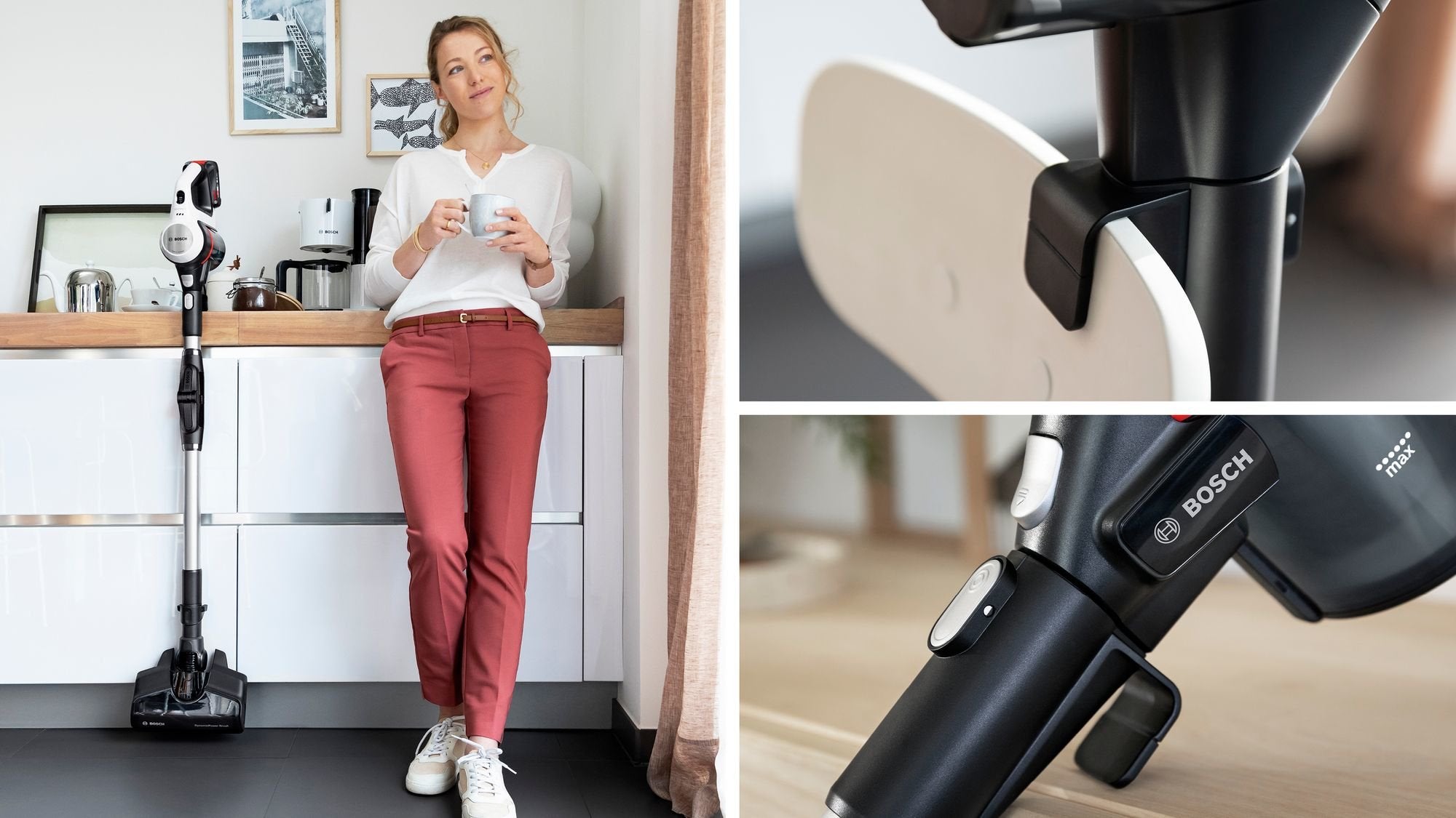 EAN 4242005307104 - Bosch BSS711W aspiradora de pie y escoba eléctrica Aspiradora escoba Batería Secar Sin bolsa 0,3 L Negro, imagen 8