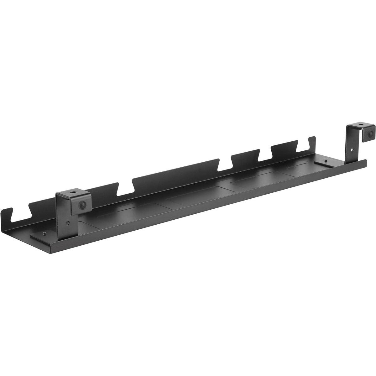 Inline Cable Guía/Estante Para Montaje Debajo De La Mesa, Negro