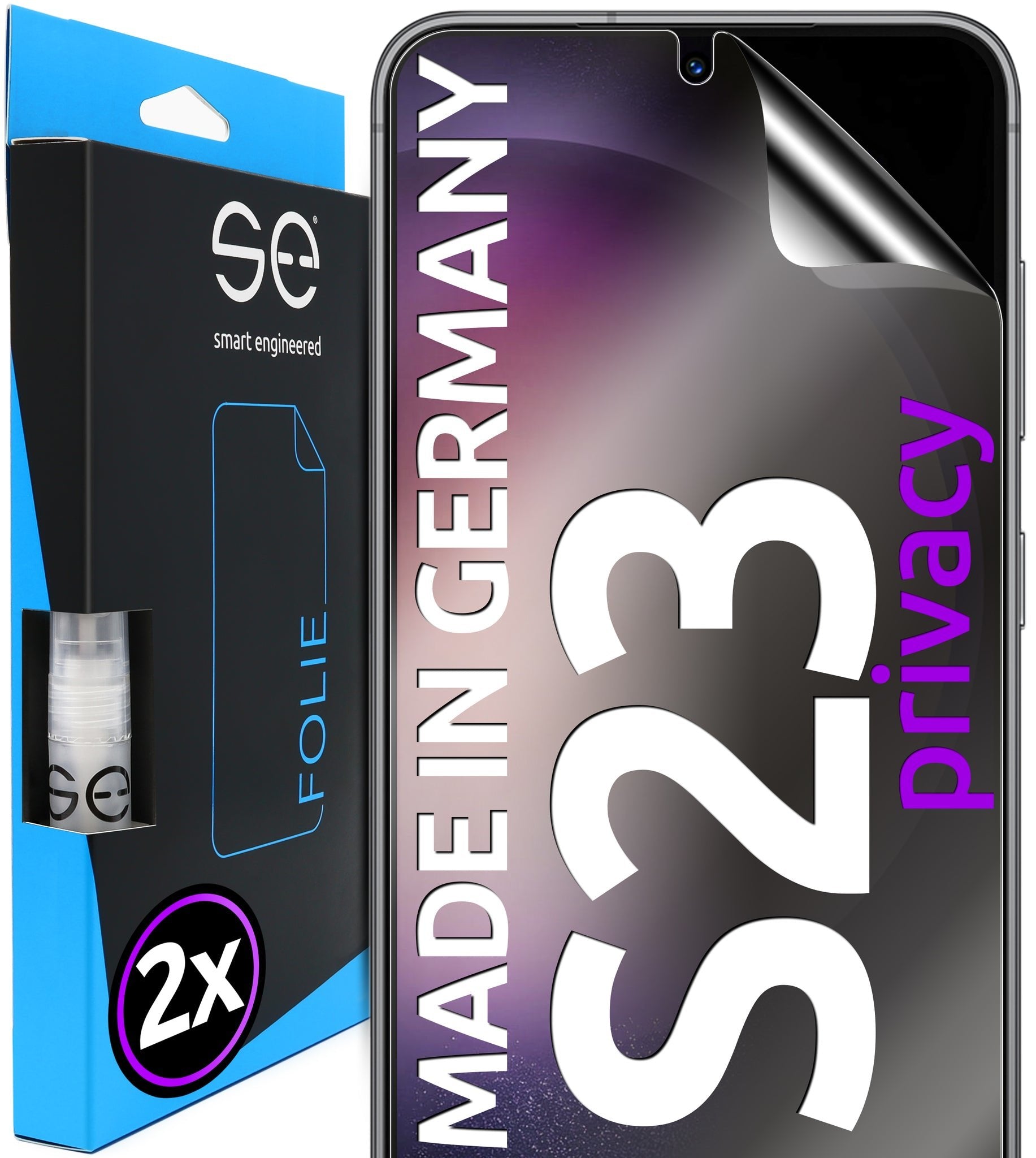 Se 3d Protector De Pantalla Samsung Galaxy S23 Privacy (2 Piezas)