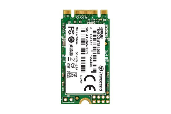 EAN 0760557847427 - Transcend 420S 480 GB M.2 Serial ATA III 3D NAND imagen 1