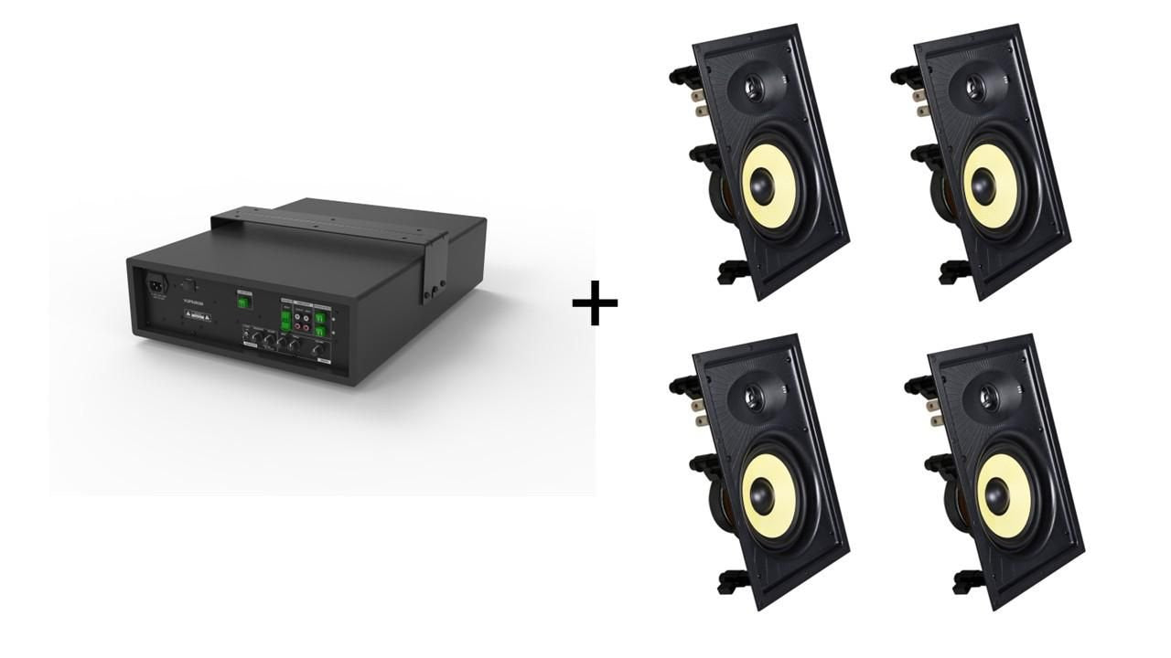 EAN 5715328213487 - Vivolink Audiopack Subwoofer + 4 x premium in-wall speakers - (Limited Bundle Pack Offer) Negro Alámbrico imagen 1