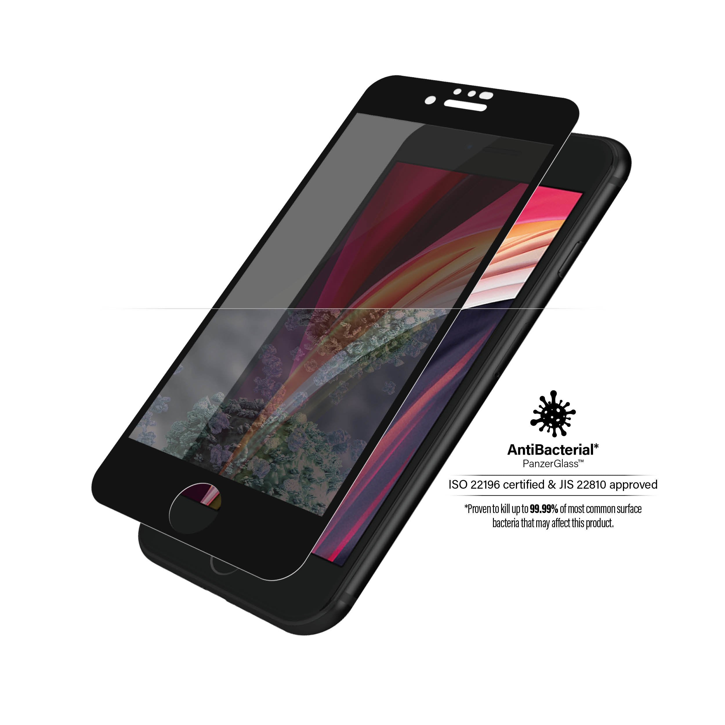 EAN 5711724126796 - PanzerGlass ® Privacy Screen Protector iPhone SE (2020/2022) | 8 | 7 | 6 | 6s | Edge-to-Edge Protector de imagen 1