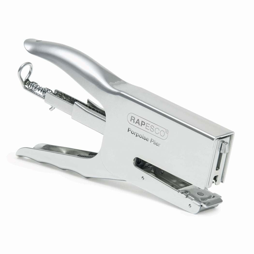 Rapesco Porpoise Grapadora Metalica De Tenaza - Hasta 20 Hojas - Grapas 26/6-8mm, 24/6-8mm - Grapado Cerrado