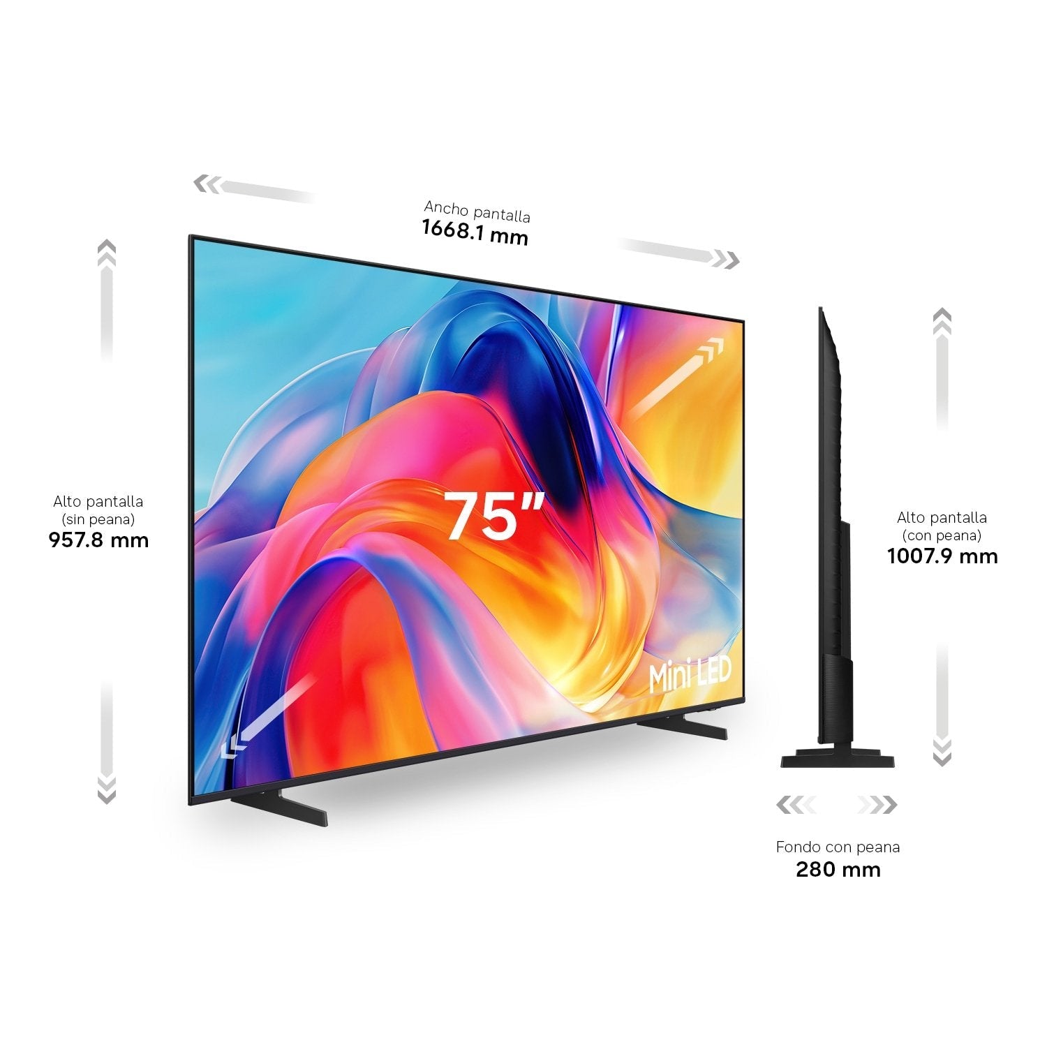 Tv Samsung 75" Mini Led M73h