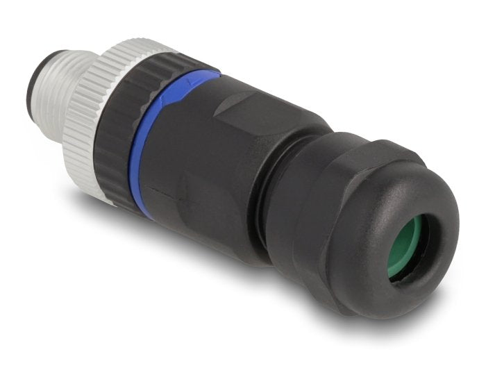 Delock 60533 M12 Conector Codificado A De 4 Pines Macho Para Montaje Con Conexión Por Tornillo
