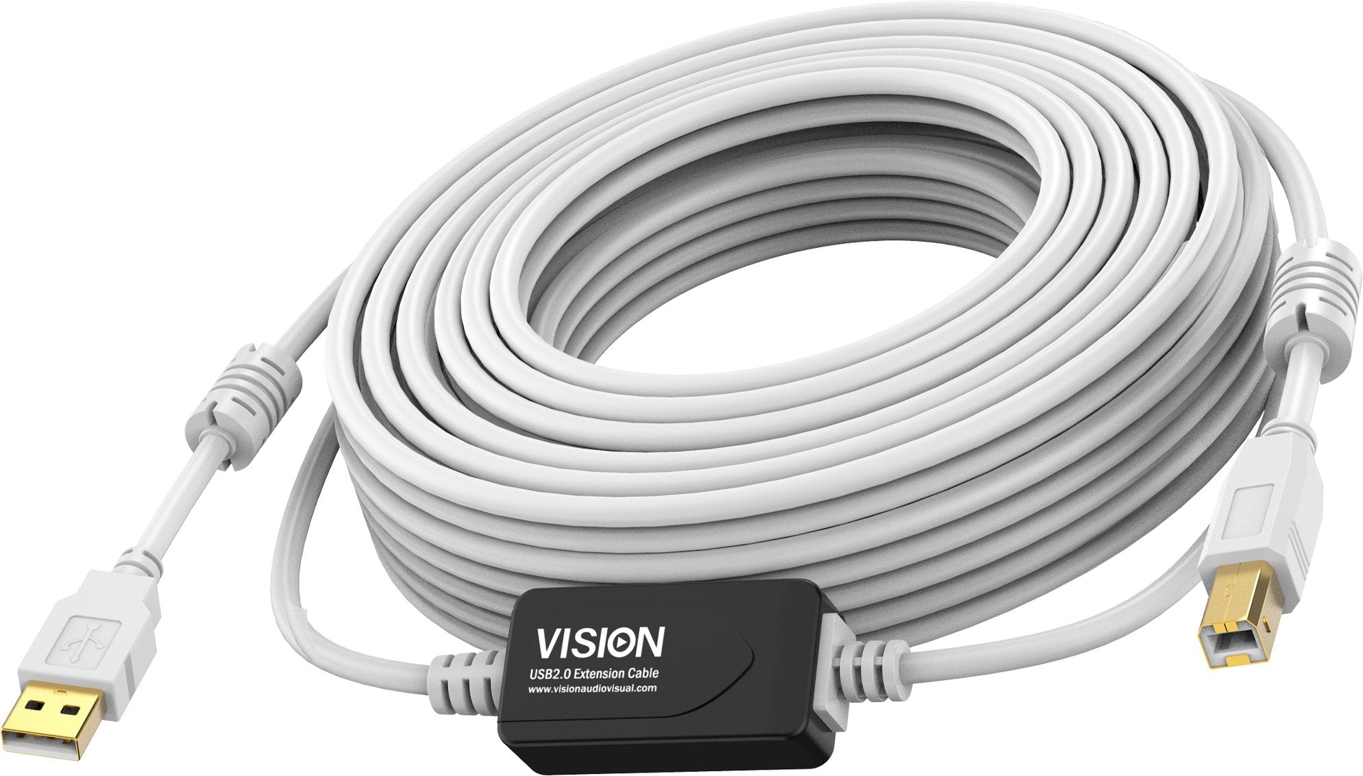 EAN 7419234000008 - Vision TC 15MUSB+/2 cable USB USB 2.0 15 m USB A USB B Blanco imagen 1