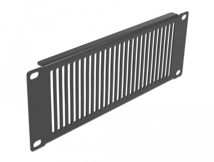 Delock Panel De Gabinete De Red De 10" Con Ranuras De Ventilación Vertical 2u Negro