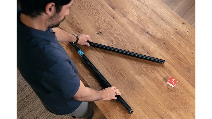 Tesa Fliegengitter Alu Falt Faltrahmen 1,4x1,4m Anthrazit