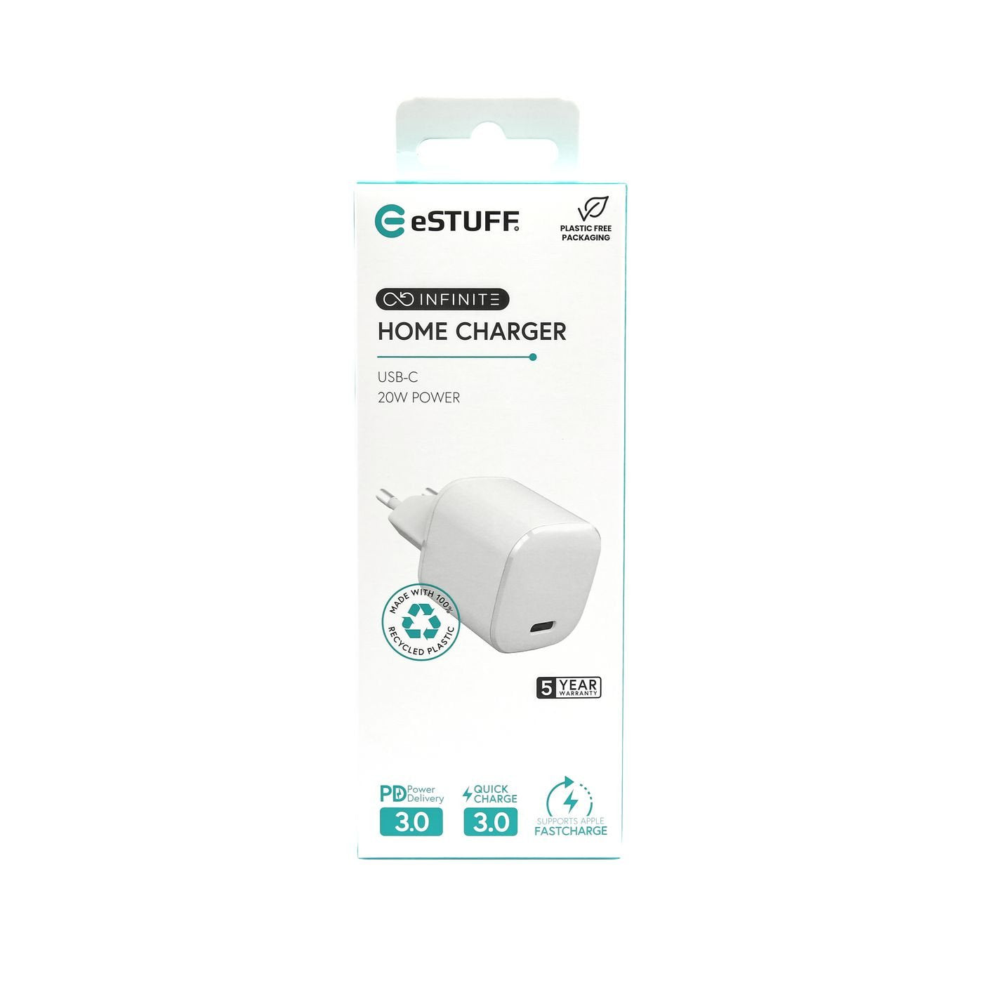 EAN 5715063034729 - eSTUFF ES637025 cargador de dispositivo móvil Smartphone, Reloj inteligente, Tableta Blanco Corriente alt imagen 4