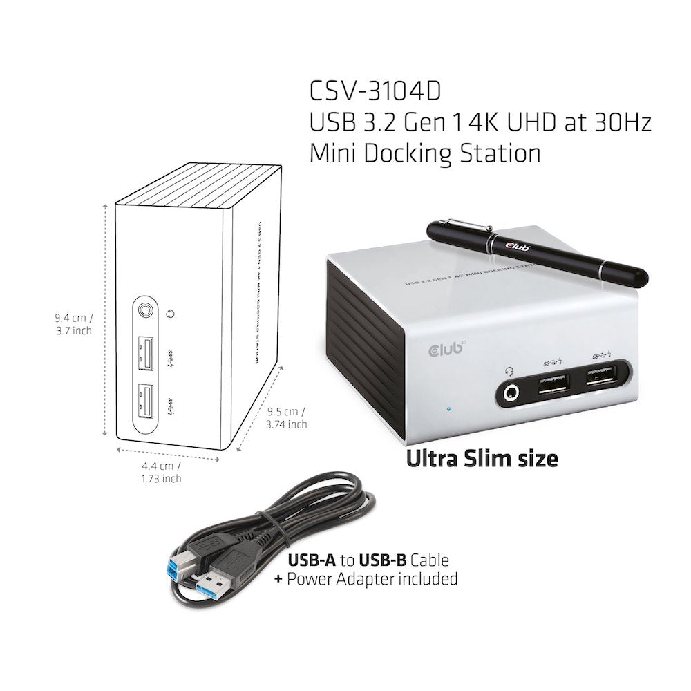 EAN 8717249401261 - CLUB3D CSV-3104D base para portátil y replicador de puertos Alámbrico USB 3.2 Gen 1 (3.1 Gen 1) Type-A Ne imagen 9