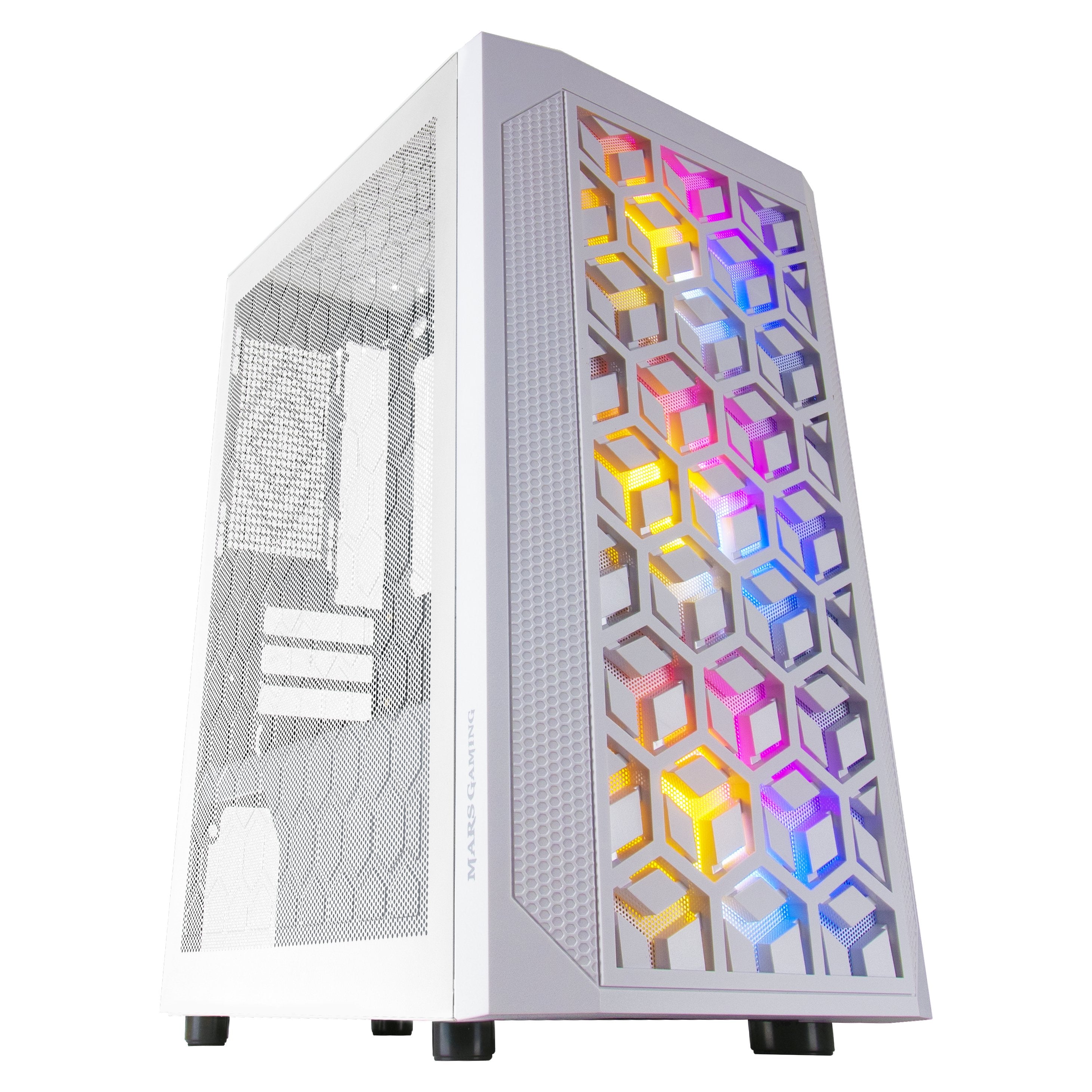 Caja Pc Marsgaming Microatx Mcmesh White