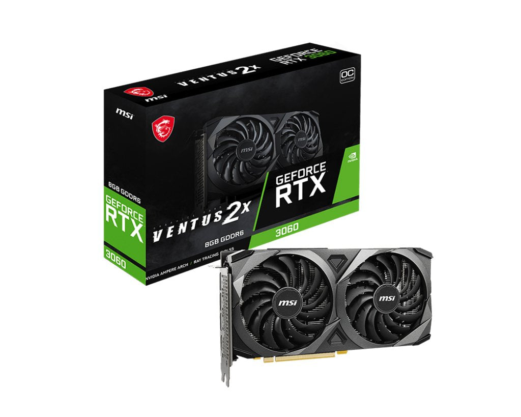 Tarjeta Gráfica Msi Rtx3060 Ventus 2x 8g Oc Ddr6 V397-644r