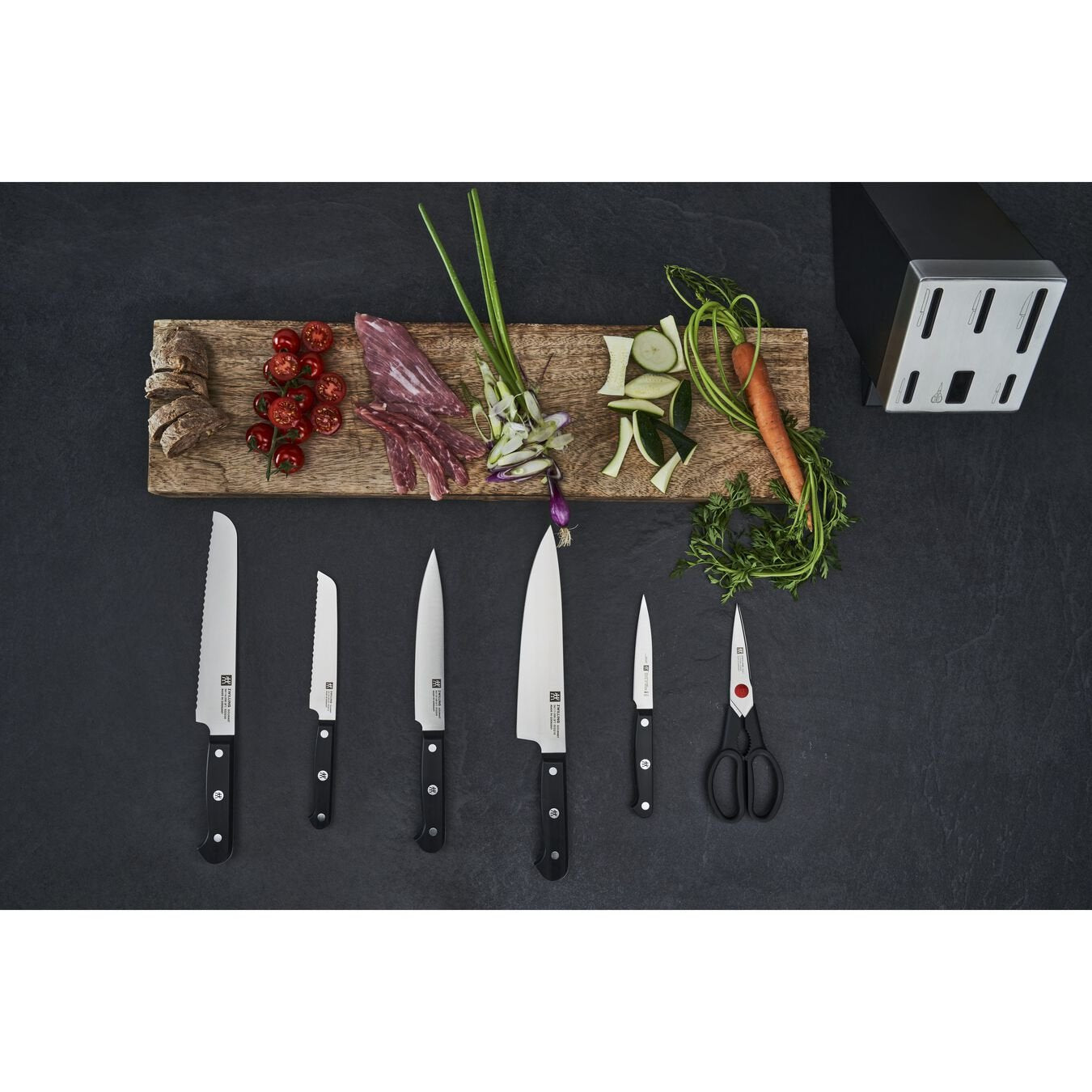 Zwilling Self-Sharpening Selfsharpening Knife Block Set 7pcs Negro Negro 36133-210-0 361332100 (36133-210-0)