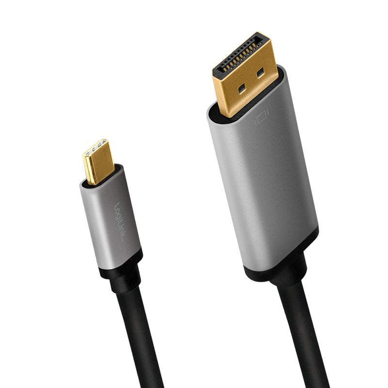 EAN 4052792062205 - LogiLink CUA0100 cambiador de género para cable DisplayPort USB 3.2 Gen1 Type-C Negro, Gris imagen 2