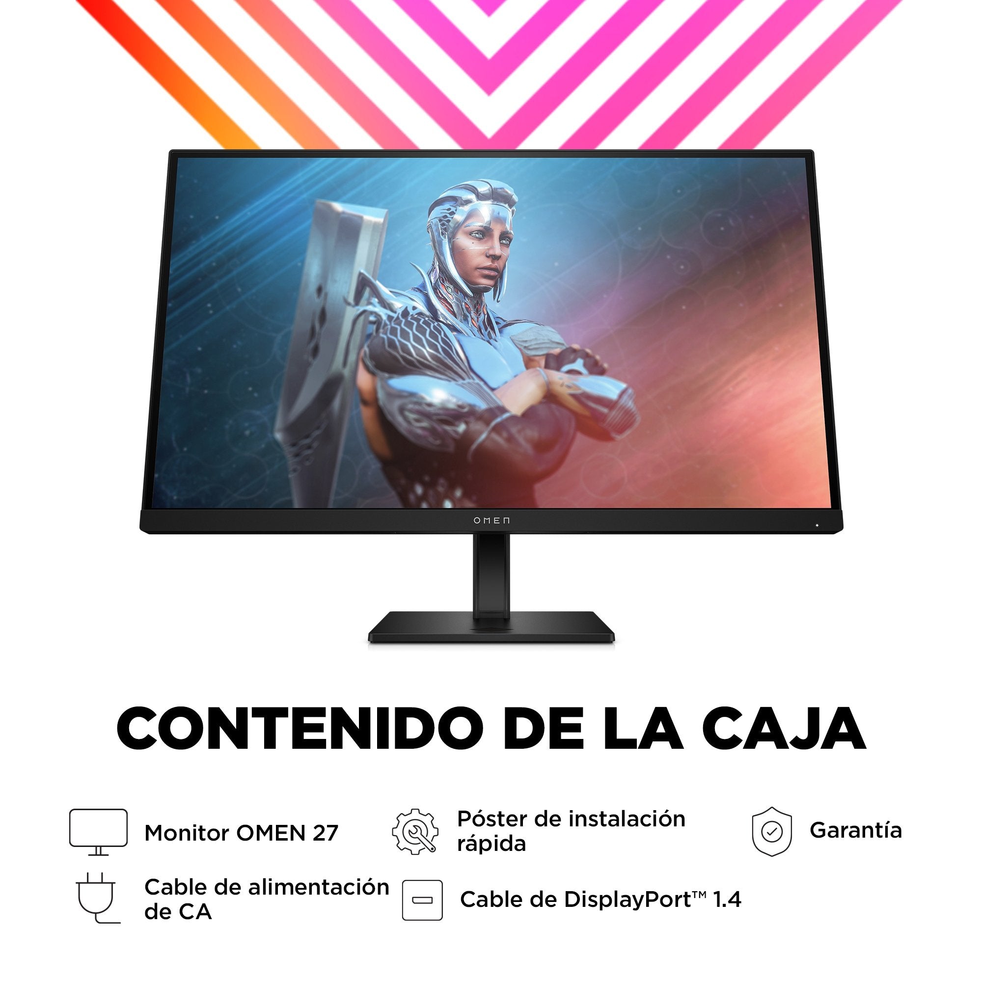 EAN 0197029615145 - OMEN by HP 27 inch FHD 165Hz Gaming Monitor - OMEN 27 pantalla para PC 68,6 cm (27") 1920 x 1080 Pixeles imagen 9
