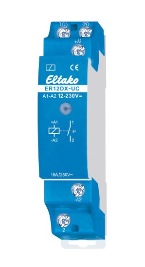 Eltako Er12dx-Uc Relé De Conmutación 1s (V) Libre De Potencial 16a 22100002