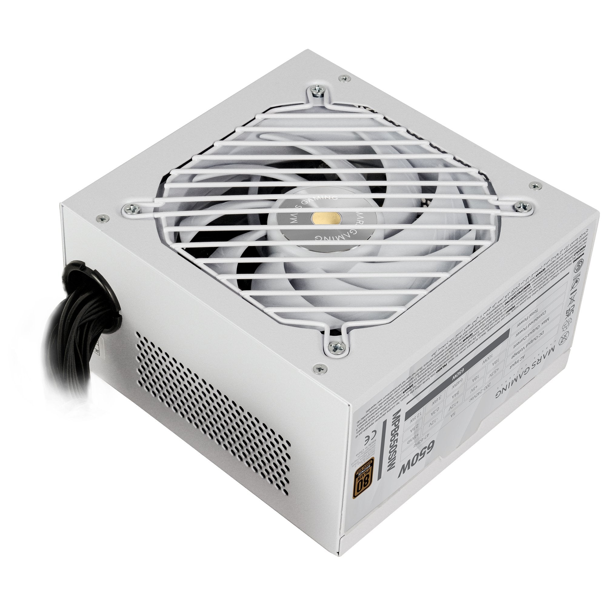 EAN 8435693109563 - Mars Gaming MPB650SIW unidad de fuente de alimentación 650 W 24-pin ATX ATX Blanco imagen 3