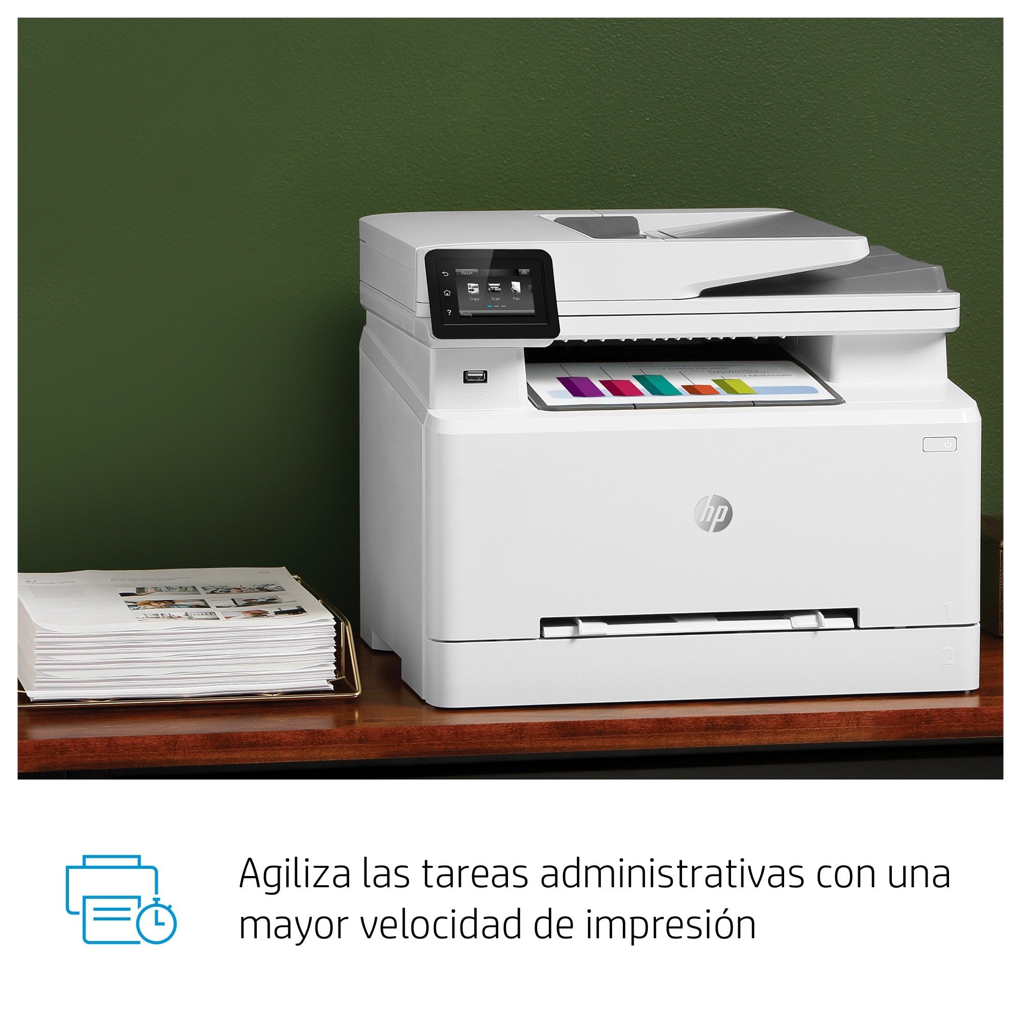 Multifunción Láser Color Hp Láserjet Pro M283fdw Wifi Fax Dúplex Blanca