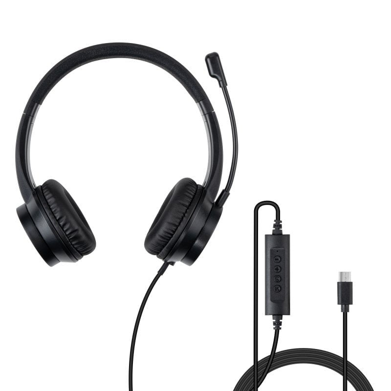 EAN 4002888204392 - Lindy 20439 auricular y casco Auriculares Alámbrico Diadema Oficina/Centro de llamadas USB Tipo C Negro imagen 4