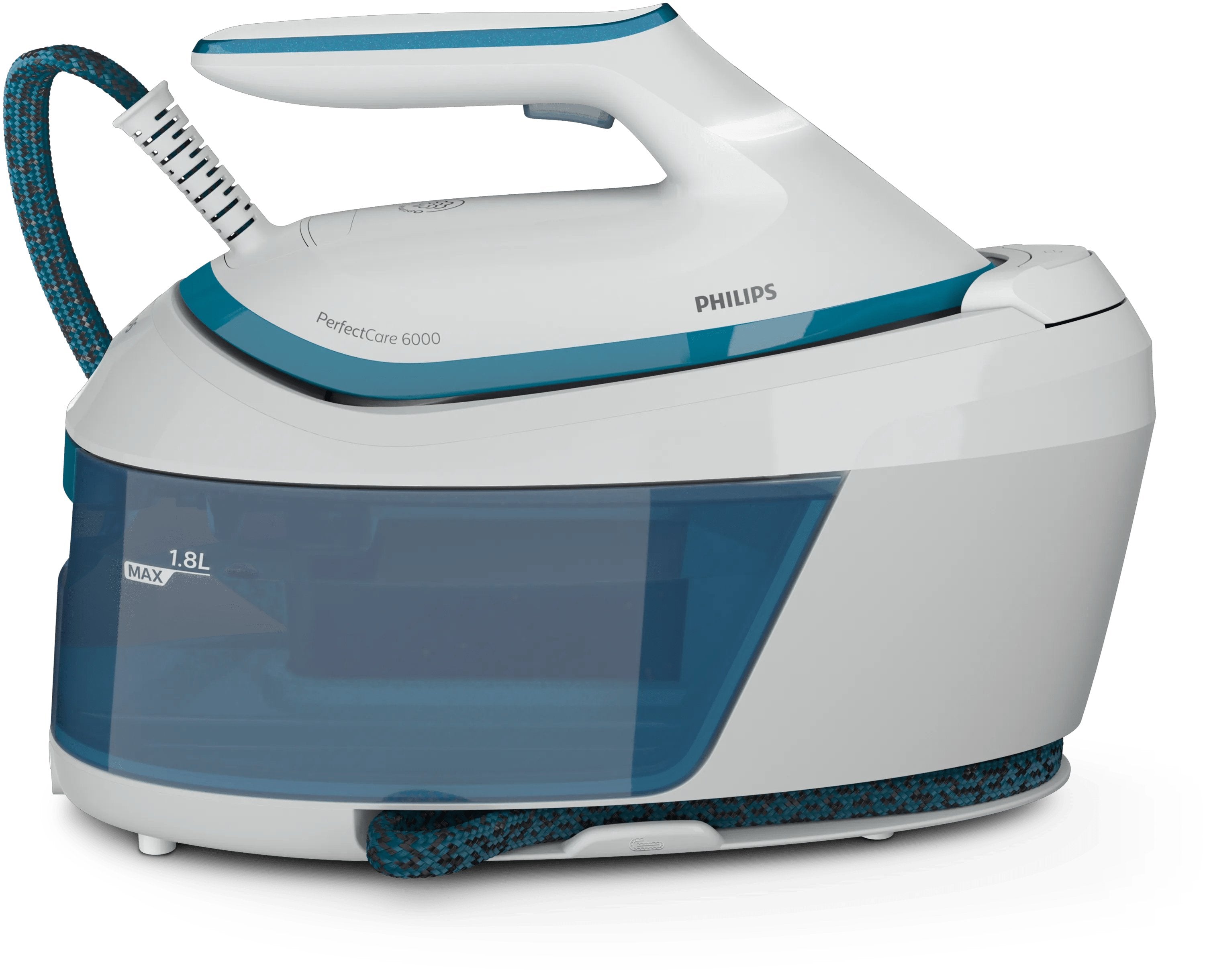 EAN 8720389015274 - Philips PSG6022/20 estación plancha al vapor 2400 W 1,8 L Suela SteamGlide Plus Azul, Blanco imagen 2