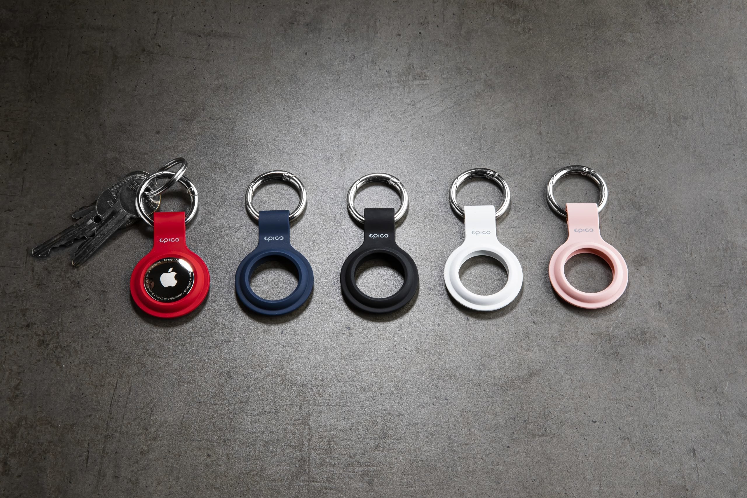 Epico Llavero Silicone Airtag - Azul - No Incluye Airtag