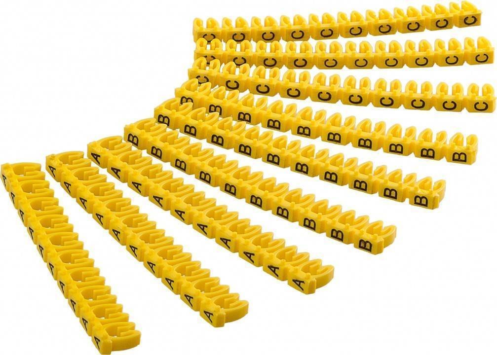Goobay 72516 Soporte Para Manguito De Identificación De Conductor Amarillo Pvc 90 Pieza(S)