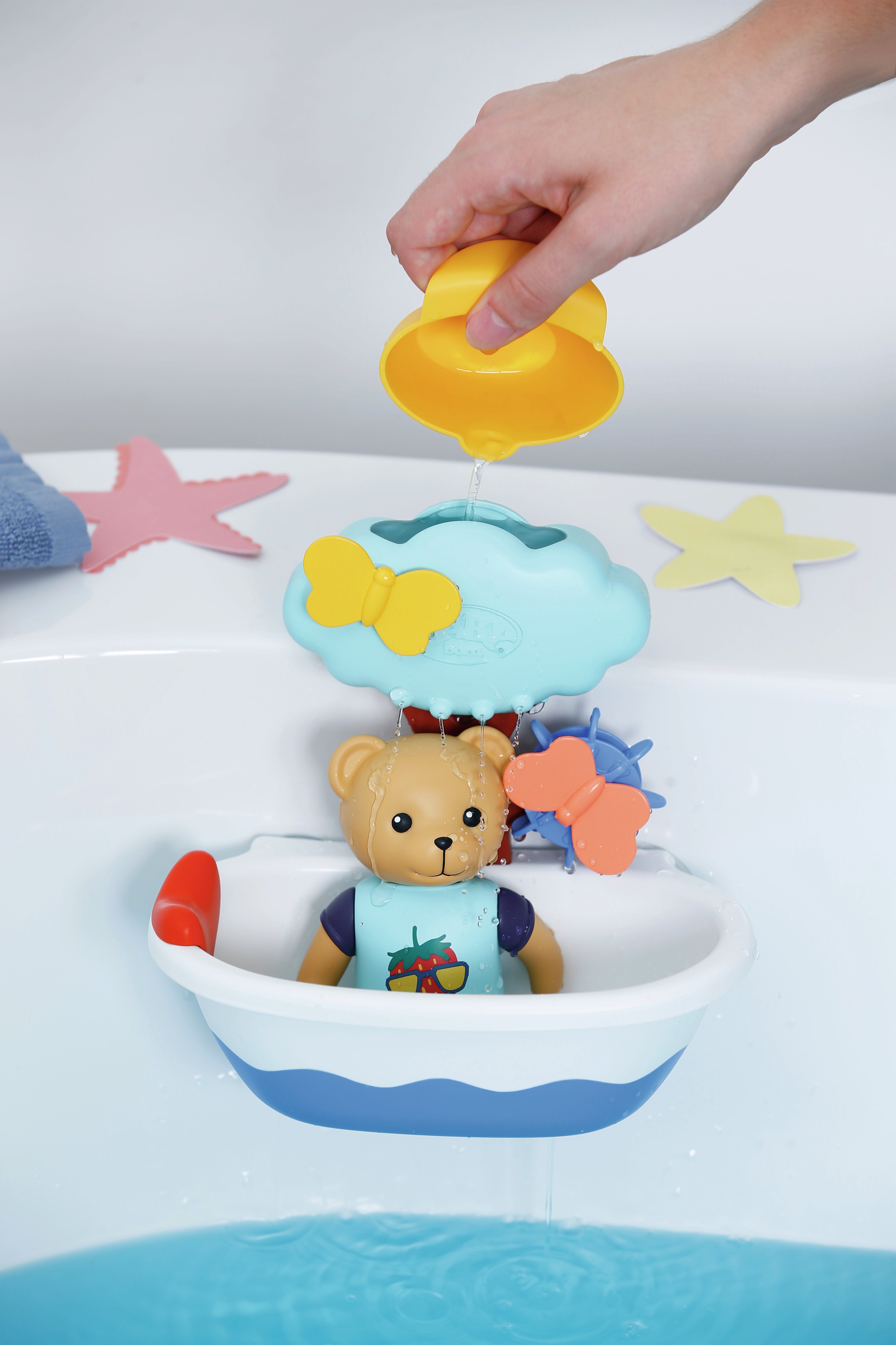 Zapf Creation Baby Born® Bañera Splish Splash Con Osito De Peluche Y Figura De Juguete 838105