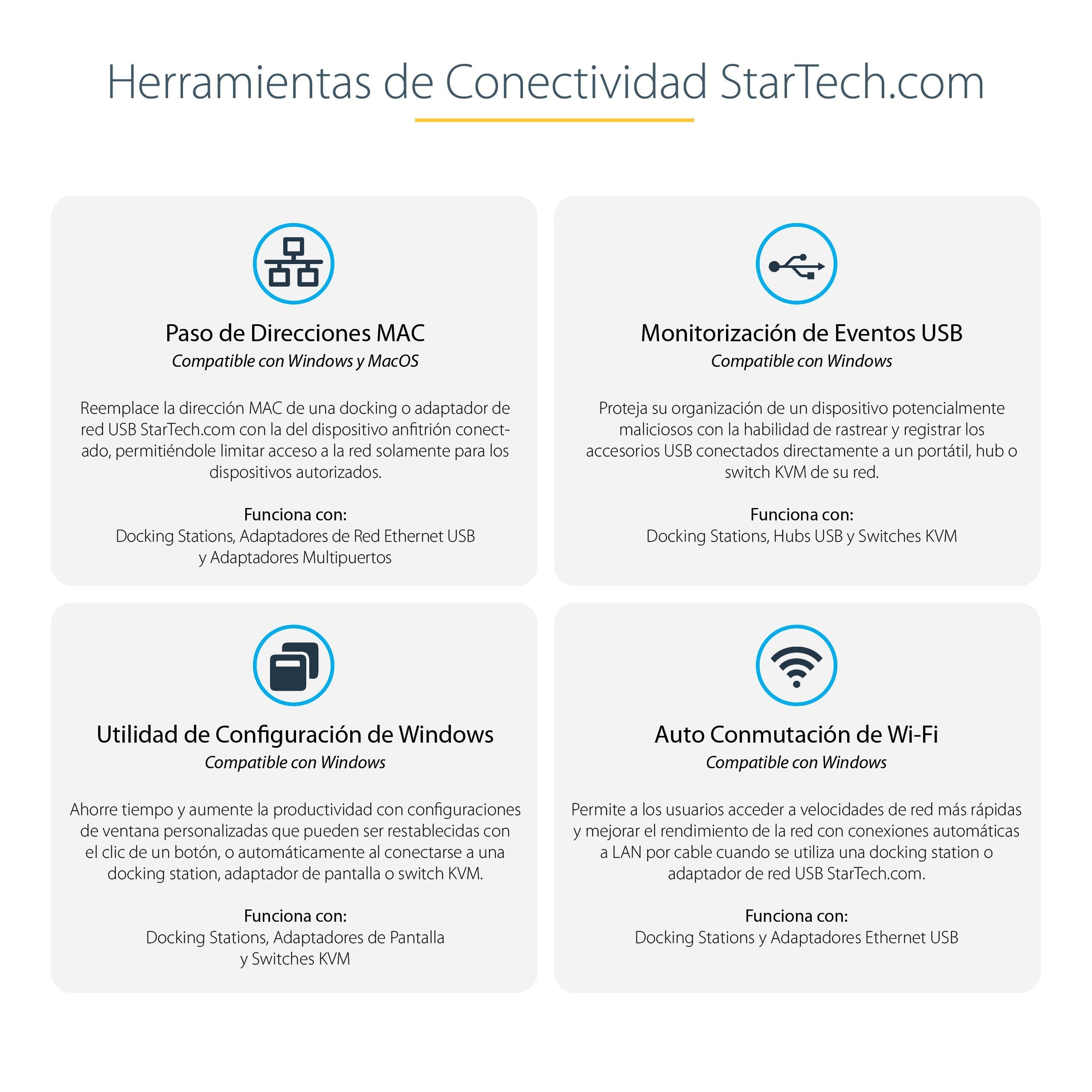 EAN 0065030895064 - StarTech.com TB4CDOCKUE base para portátil y replicador de puertos Alámbrico Negro, Gris imagen 11