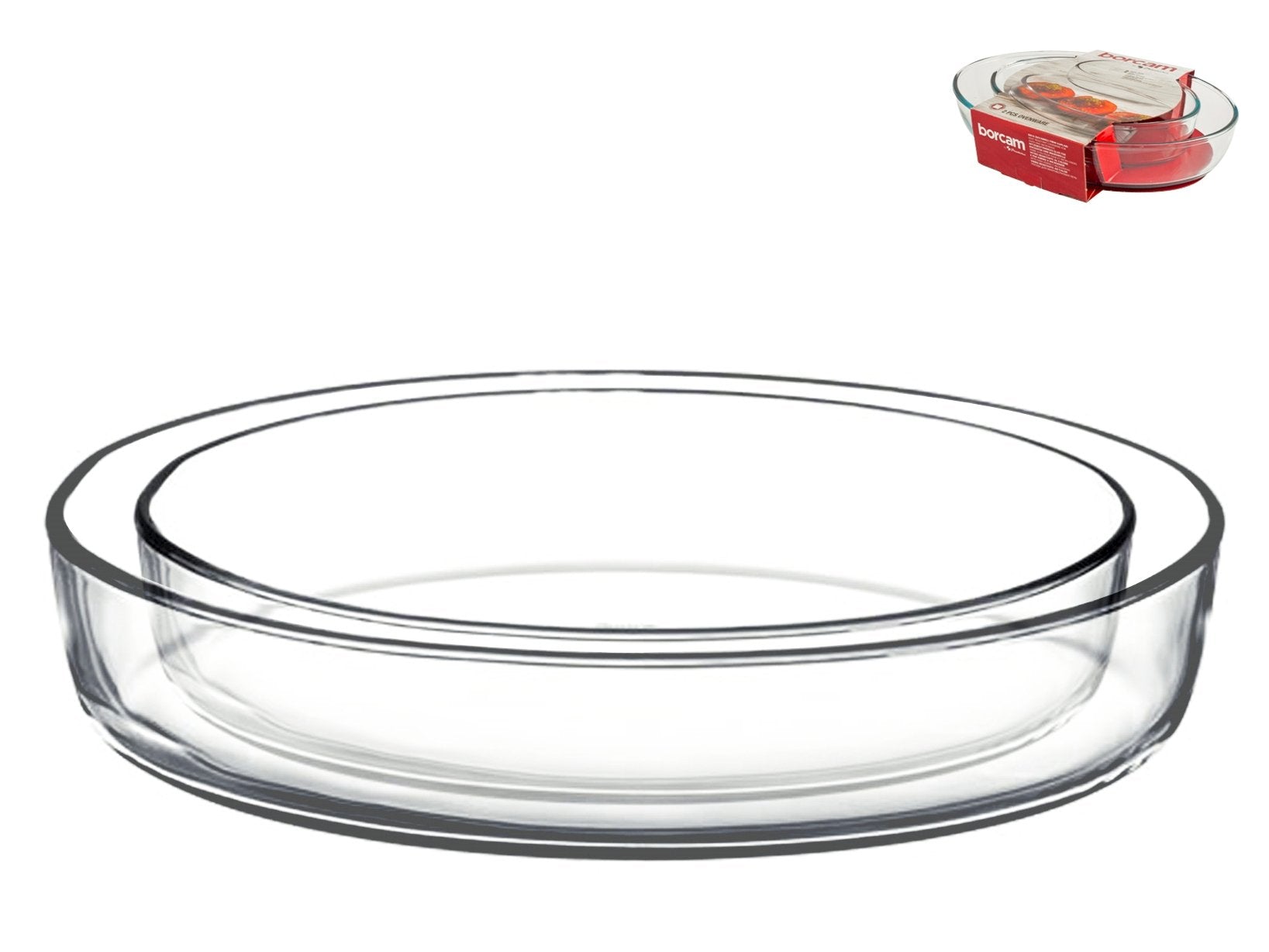 Set 2 Bandejas Ovaladas Para Horno