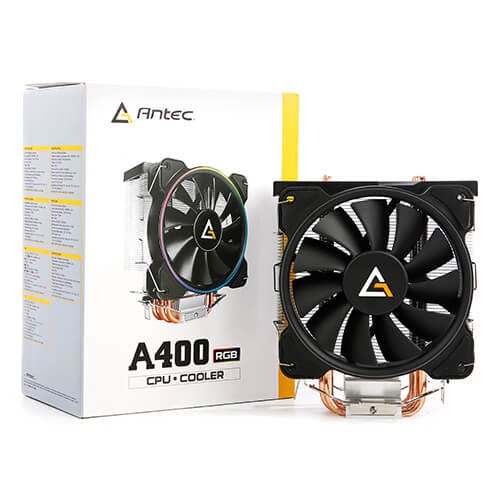 EAN 0761345740074 - Antec A400 RGB Procesador Enfriador 12 cm Negro, Cobre, Metálico imagen 11