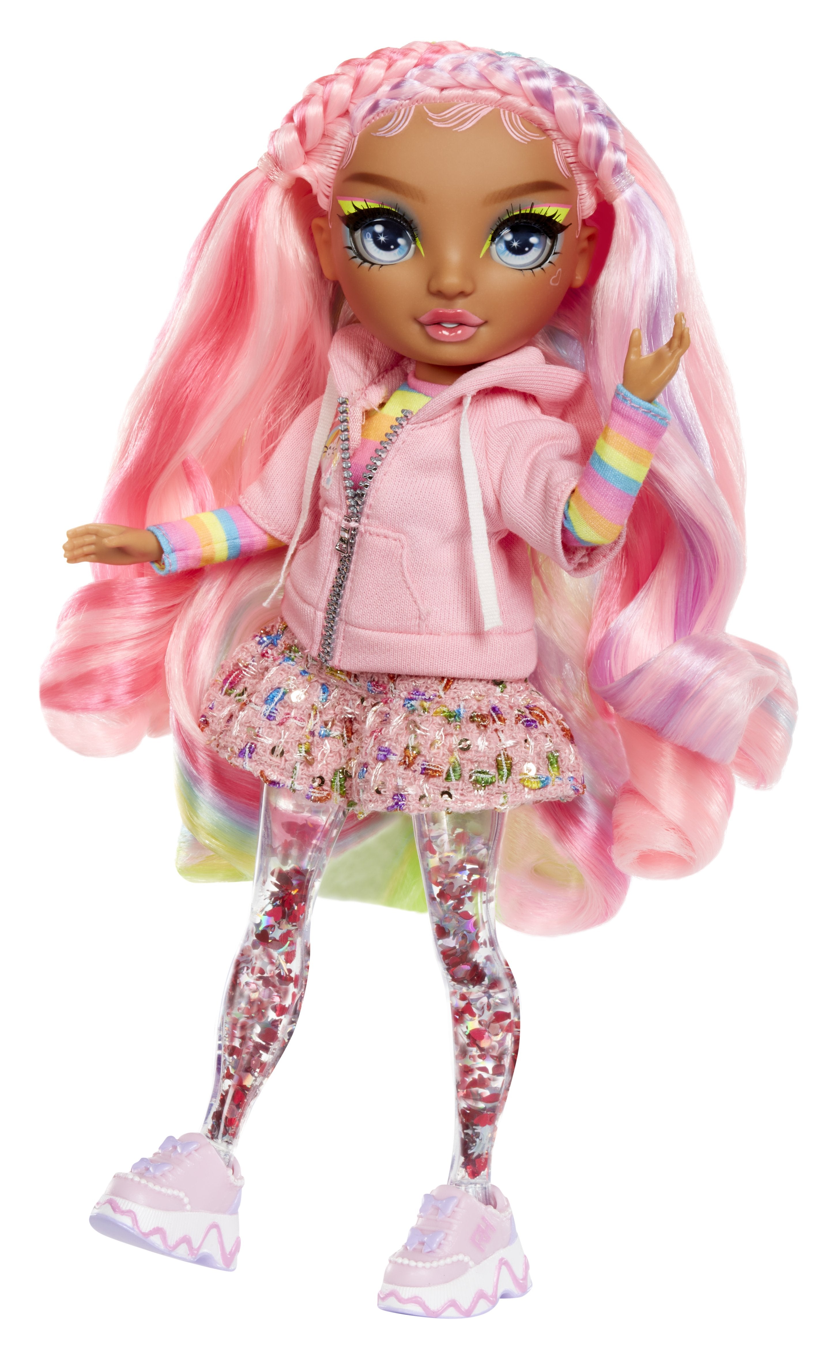 EAN 0035051427780 - Rainbow High Sparkle & Shine Fashion Dolls- Rosetta (Pink) imagen 3