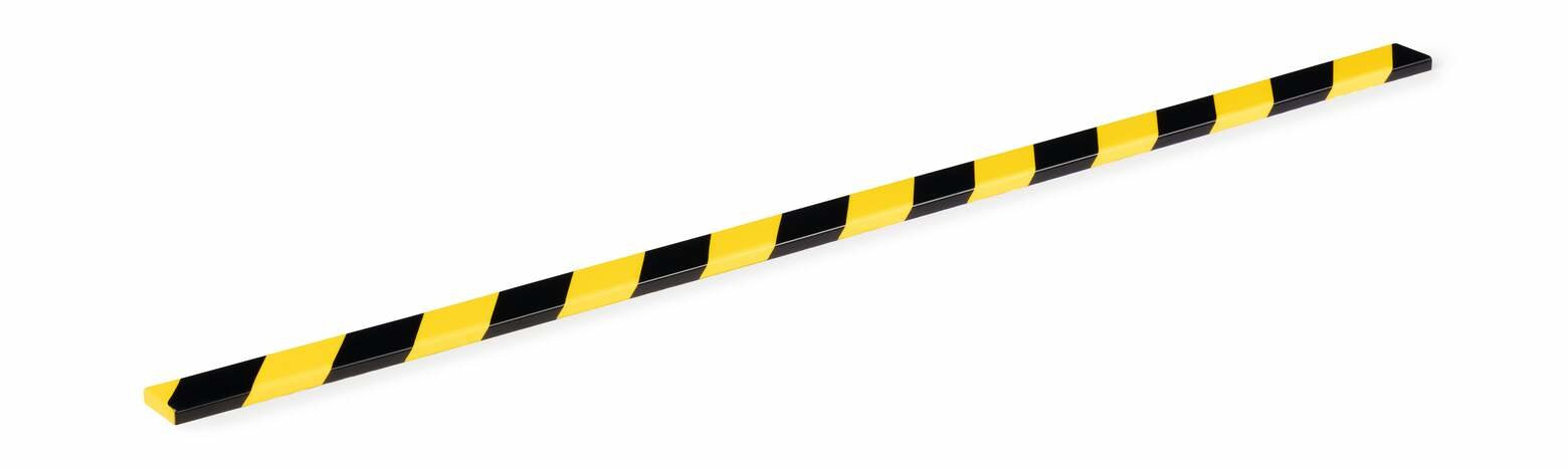 Perfil De Protección De Superficies Durable S10 Amarillo Negro Autoadhesivo 1m