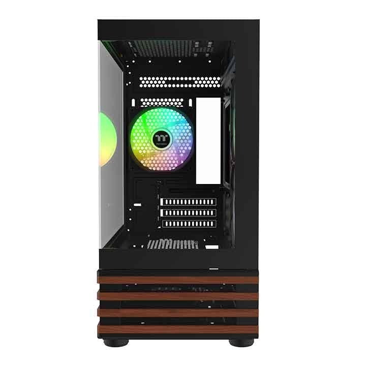 Thermaltake View 170 Ws Argb (Negro/Holz, Tempered Glass X 2, Holz-Struktur) Ca-1z4-00m1wn-Ws