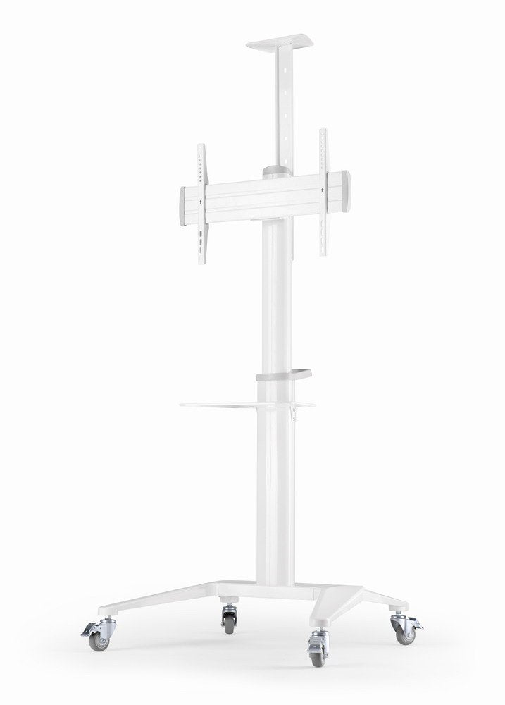 Gembird Aluminum Tv Floor Stand With Caster Wheels 37-70" White