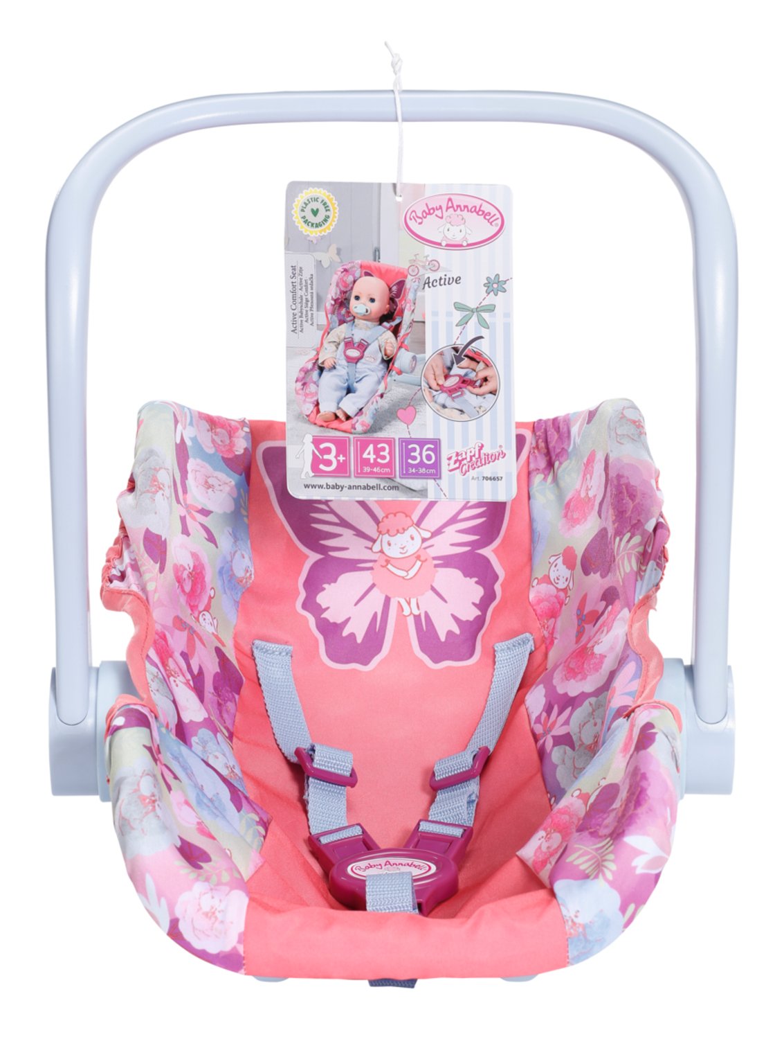 Muñeca Zapf Creation Baby Annabell® Active Babyschale, Puppenmöbel 706657