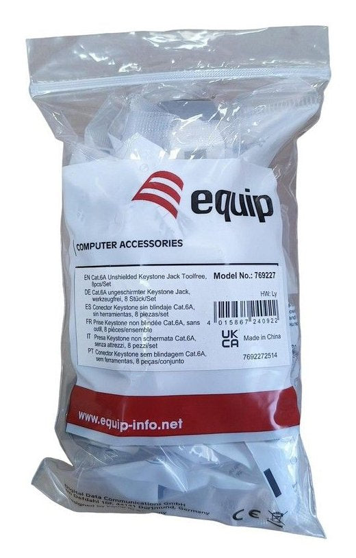 Equip Keymone Jack Ungeschirmt Cat.6a Werkzeugf.8er Set Ws