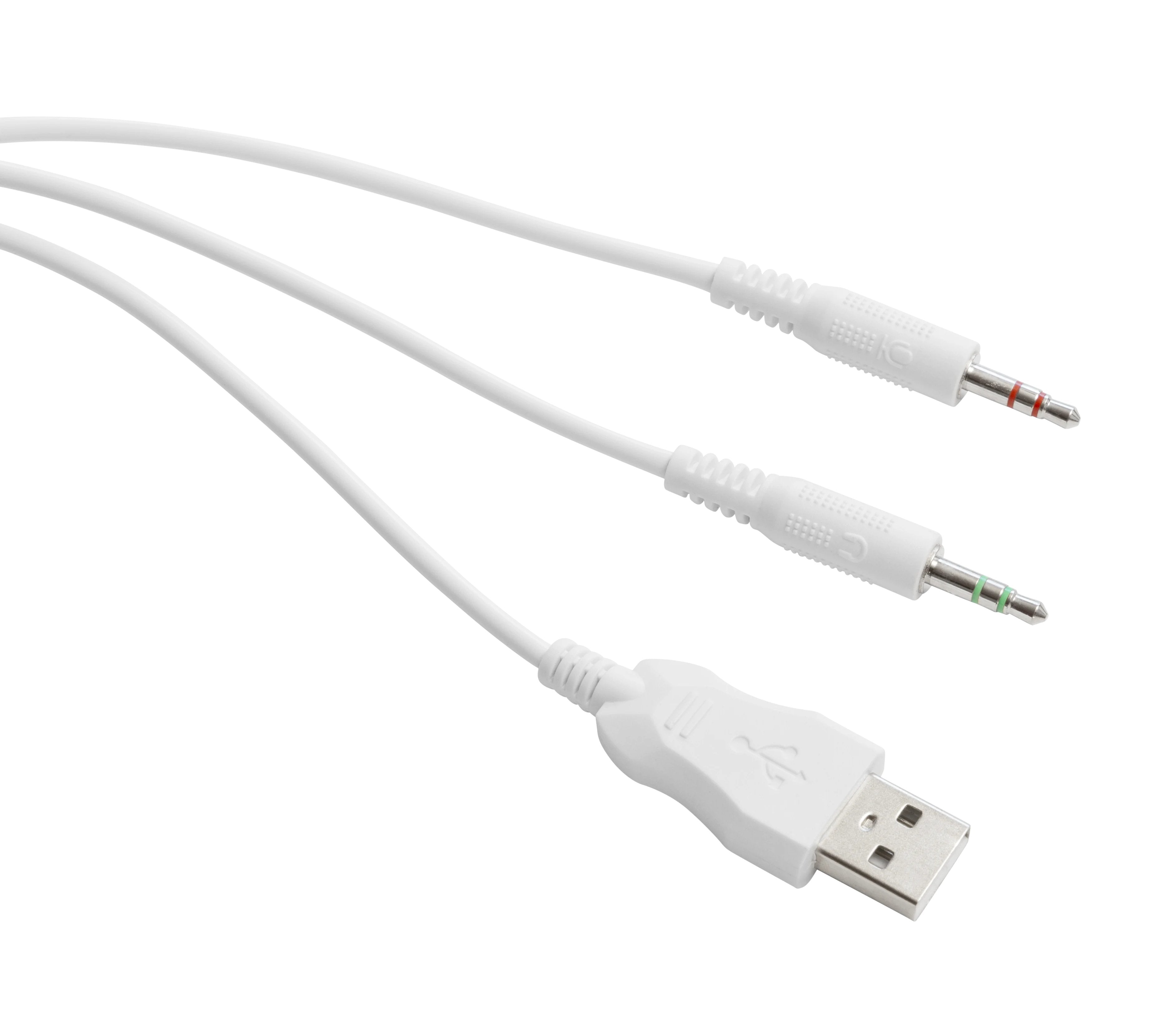 EAN 7333048047311 - Deltaco Gaming GAM-030-W auricular y casco Auriculares Alámbrico Diadema Juego USB tipo A Blanco imagen 4