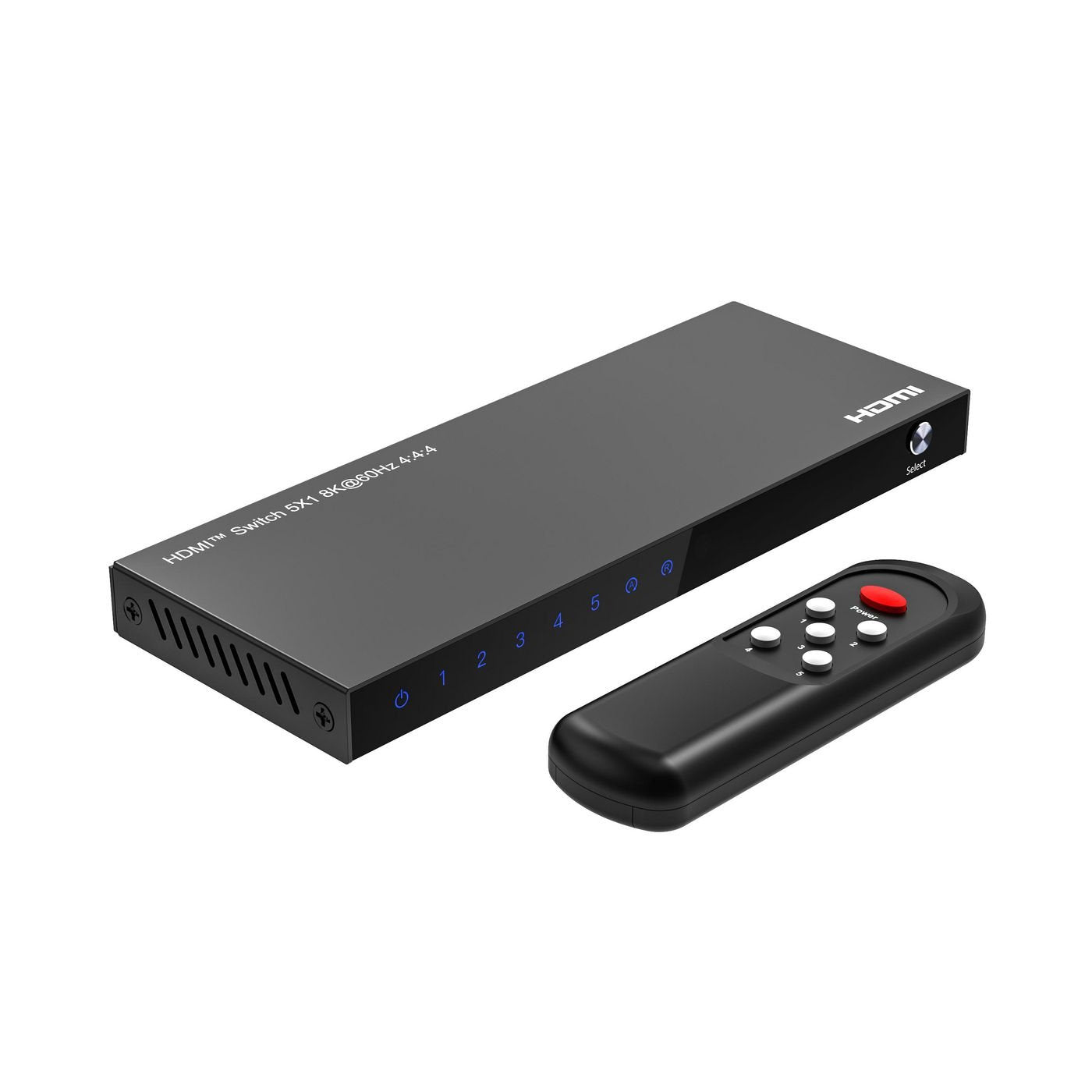 8k@60hz Hdmi Switch 5x1, Hdcp 2.3, W/ Remote Control