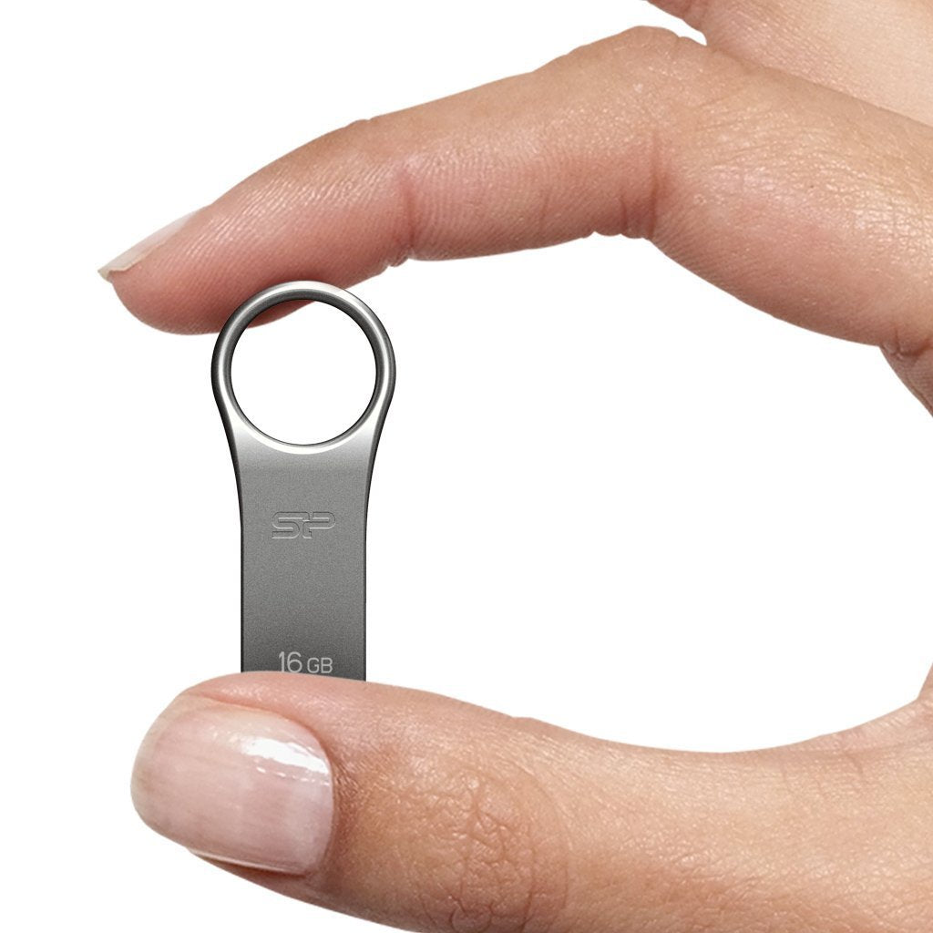 Pendrive 16gb Silicon Power Usb2.0 F80 Silver/Zinc Case
