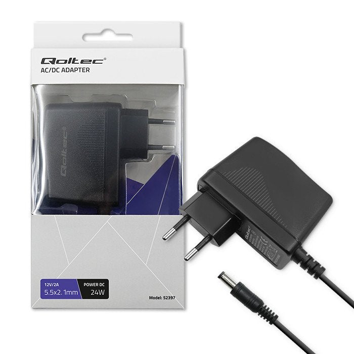 EAN 5901878523972 - Qoltec 52397 cargador de dispositivo móvil Universal Negro Corriente alterna Interior imagen 1