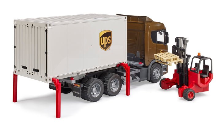 EAN 4001702035822 - BRUDER SCANIA Super 560R UPS Logistics Truck imagen 5