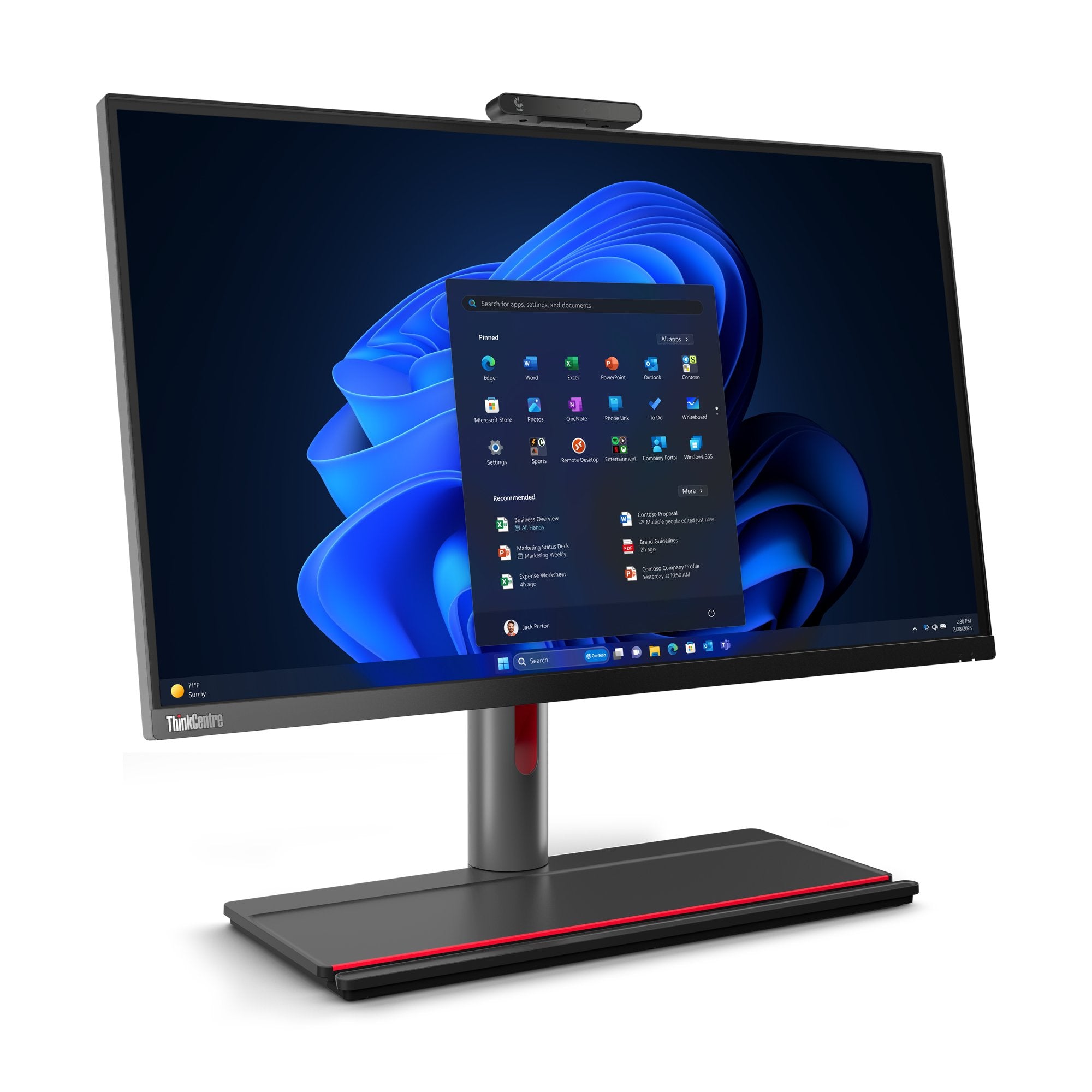EAN 197532544338 - Lenovo ThinkCentre M90a Pro Gen 4 Intel® Core™ i5 i5-13500 68,6 cm (27") 2560 x 1440 Pixeles PC todo en un imagen 3