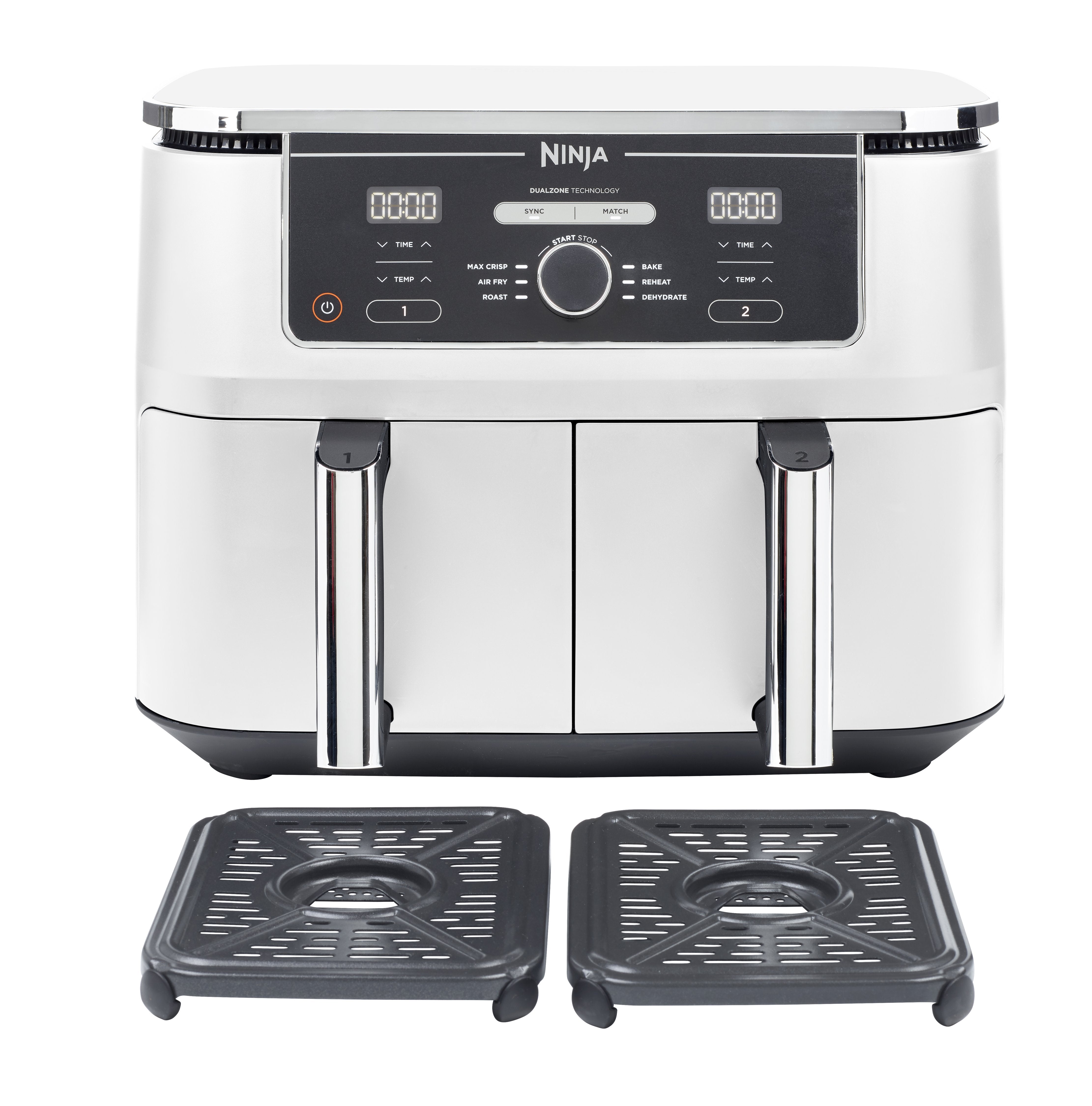 EAN 0622356261180 - Ninja AF400EU Doble 9,5 L Independiente 2470 W Freidora de aire caliente Blanco imagen 13