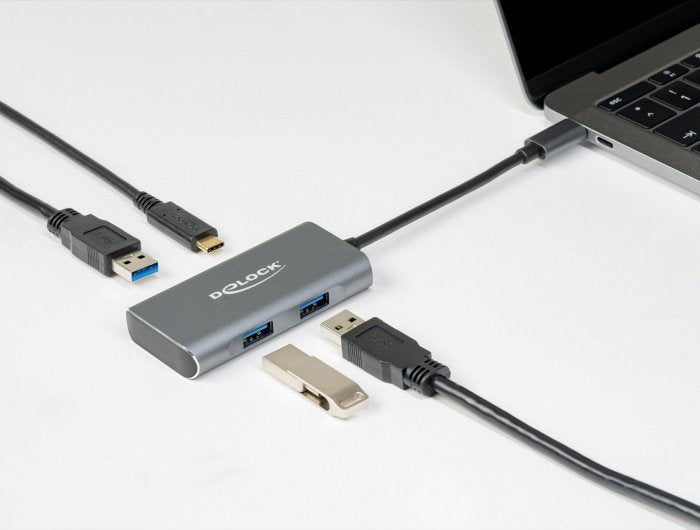 Delock Hub Usb Tipo-C -> 3 X Usb-A +1 X Usb Tipo-C