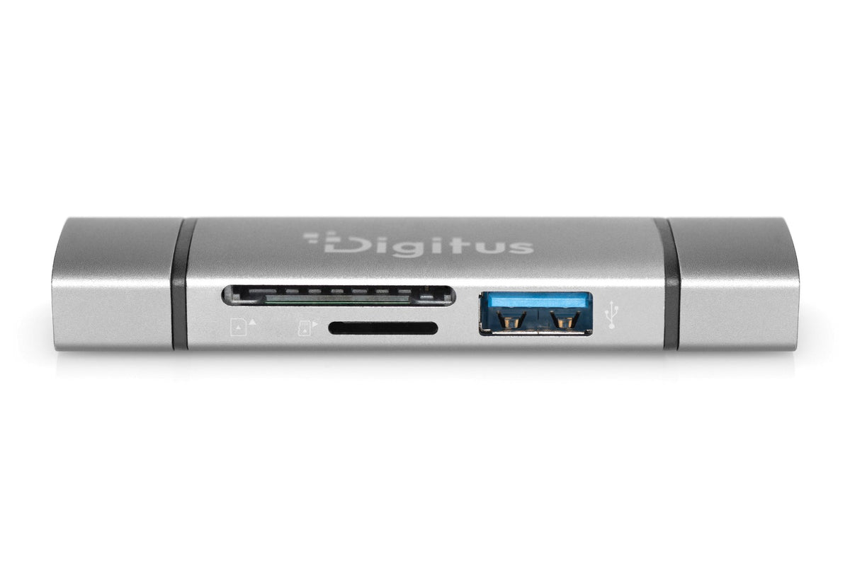 EAN 4016032464464 - Digitus DA-70886 lector de tarjeta USB 3.2 Gen 1 (3.1 Gen 1) Type-A/Type-C Aluminio imagen 2