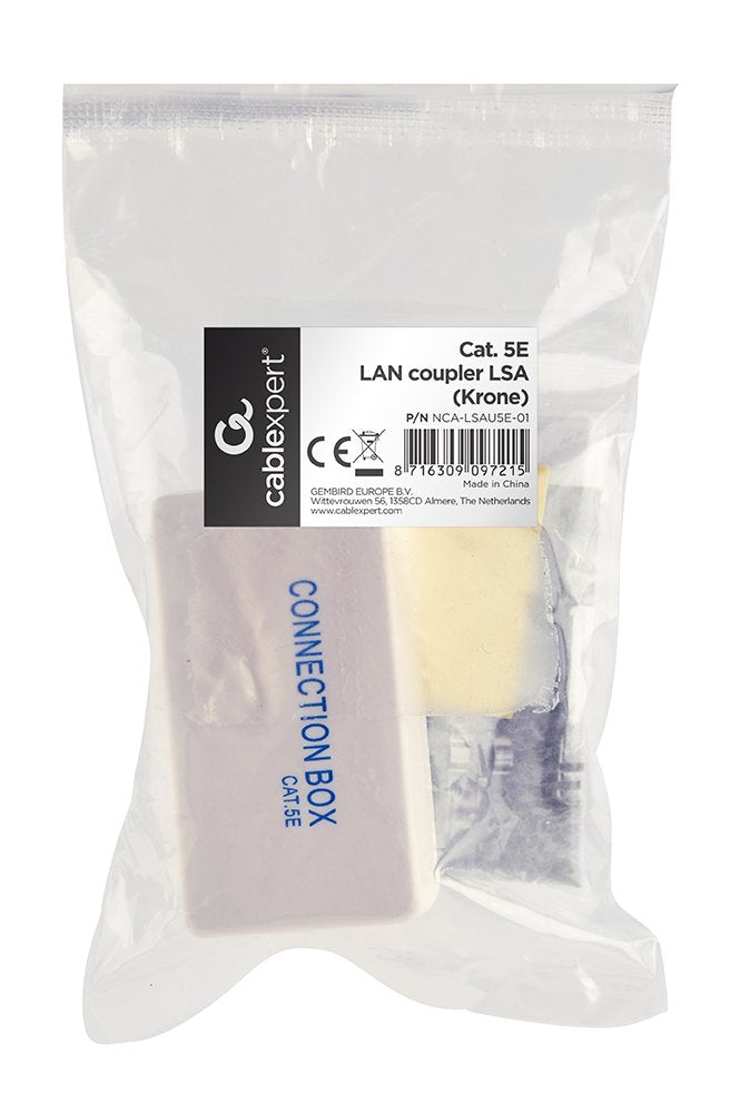 Gembird Nca-Lsau5e-01 Acoplador De Red Gembird Rj45 / Rj45, Cat. 5e, Lsa (Corona) Utp