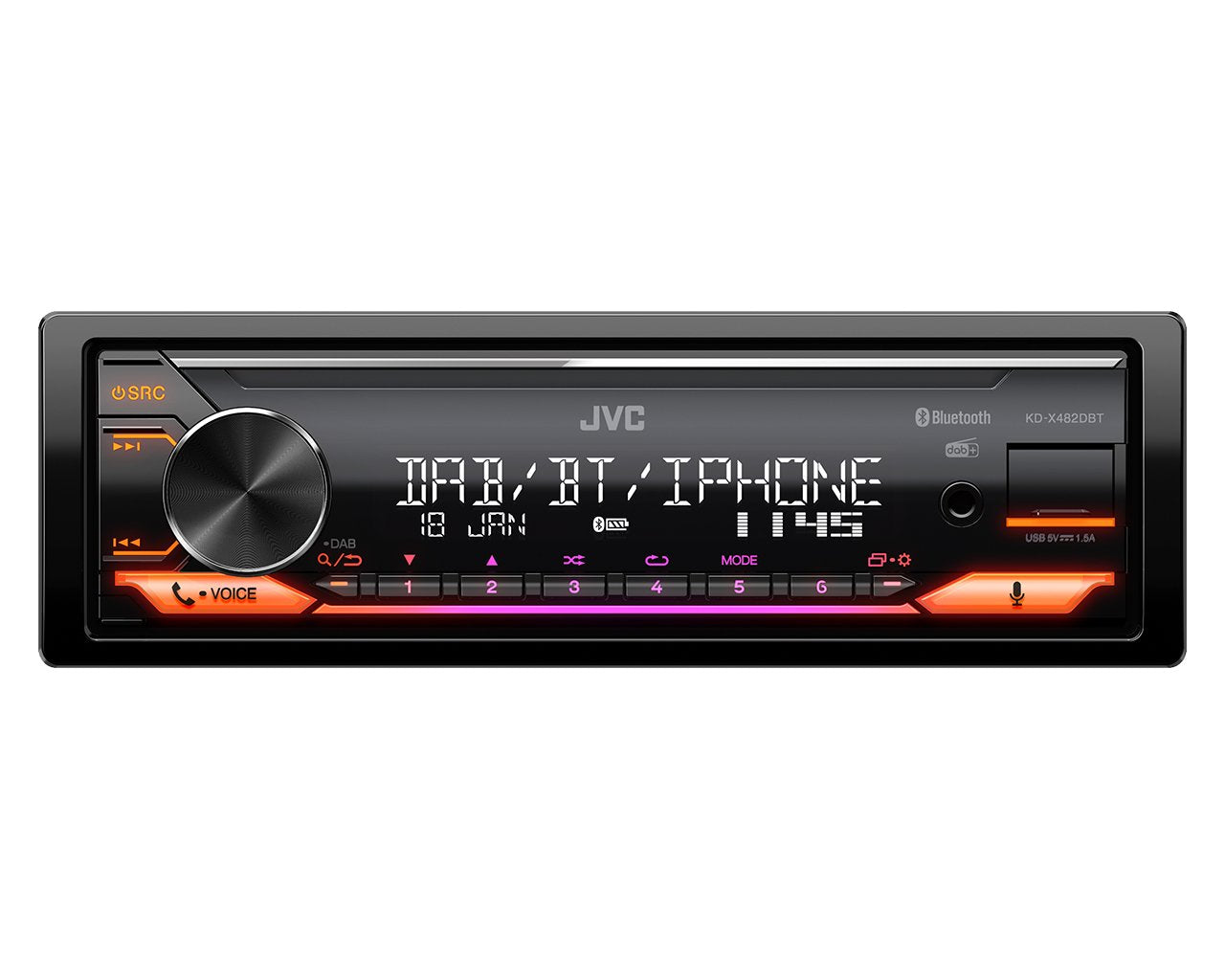 Jvc Kd-X482dbt Negro 200 W Bluetooth