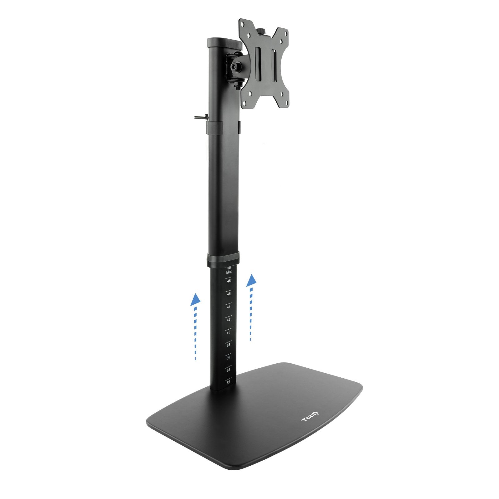 Tooq Soporte De Mesa Para Monitor De 17"-27" - Gestion De Cables - Peso Max 6kg - Vesa 100x100mm - Negro