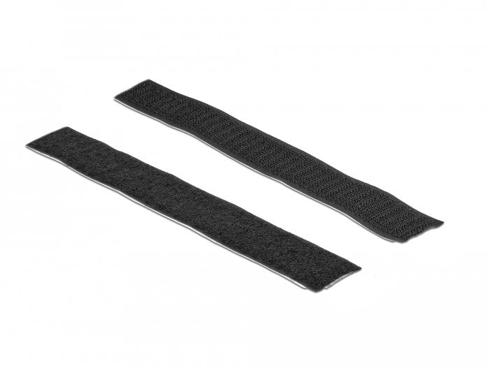Klettband Selbstklebend Mit Haft- Und Flauschband L 1 M X B 25 Mm Schwarz